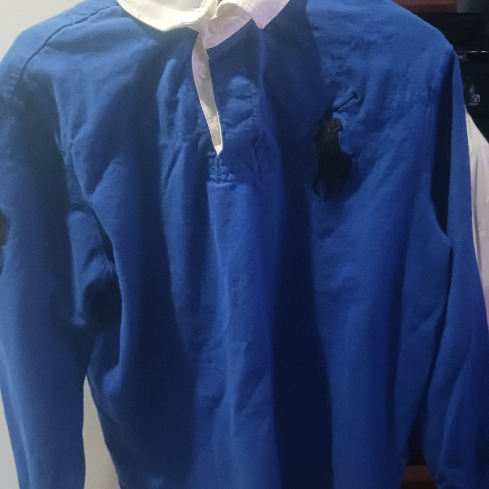 polo mens large rugby shirt